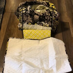 Floral Diaper Bag with Changing Pad